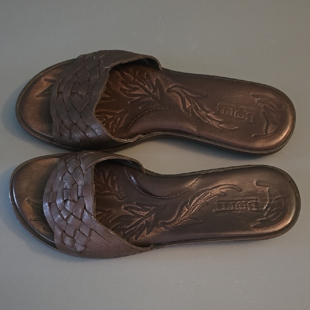 BORN Leather Brown Women's Sandals